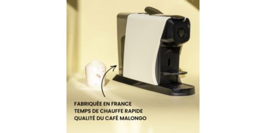Cafetière à dosette MALONGO EOH CREME PASTEL