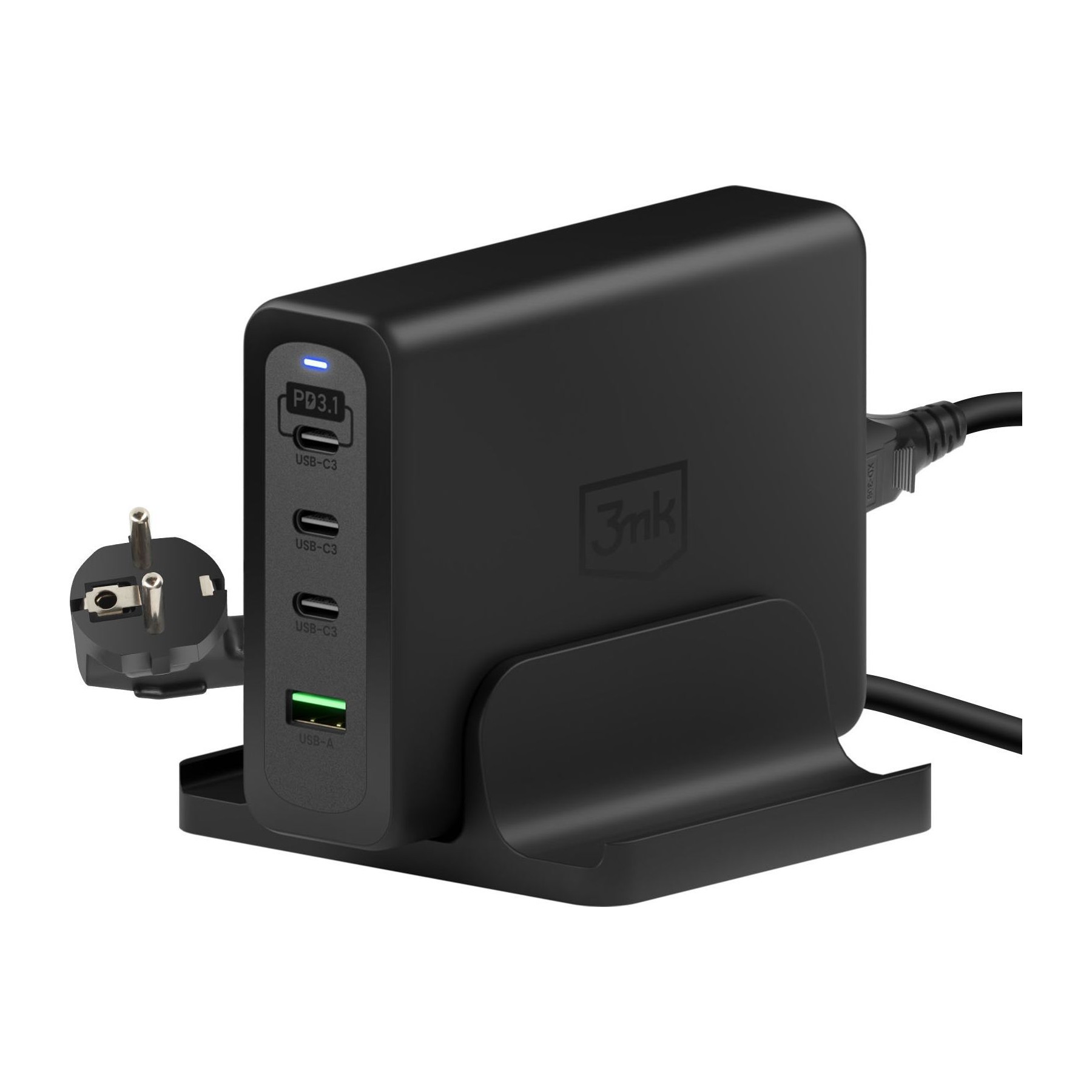 Station d'accueil 3MK GaN 240W 4 USB C Power Delivery + 1 USB