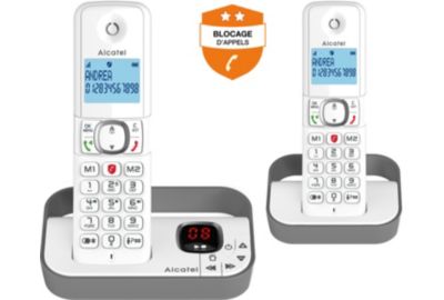 Téléphone sans fil ALCATEL F860 Voice duo grey