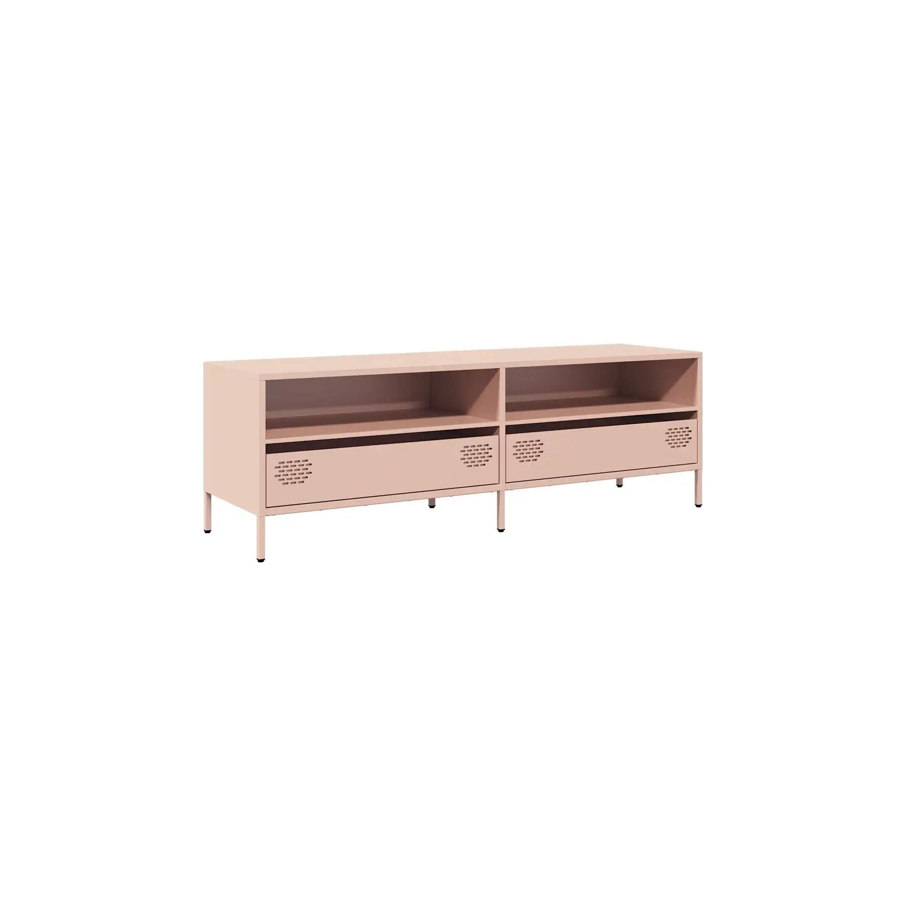 Meuble TV HELLOSHOP26 Meuble TV robuste avec 2 compartiments e
