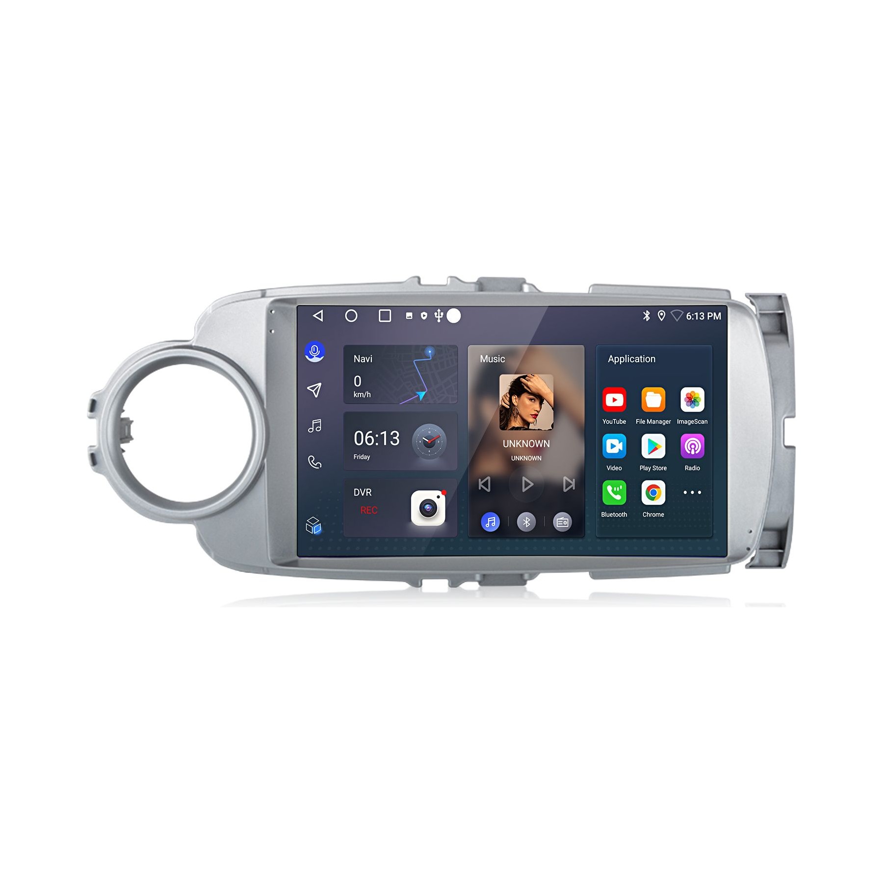 Autoradio connecté JUNSUN pour Toyota Yaris 2011-2018 64G Carplay