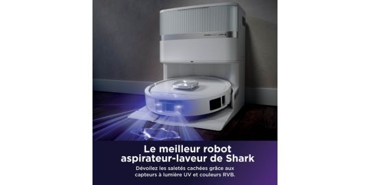 Aspirateur robot SHARK PowerDetect UV Reveal Blanc RV3000XEEUWH