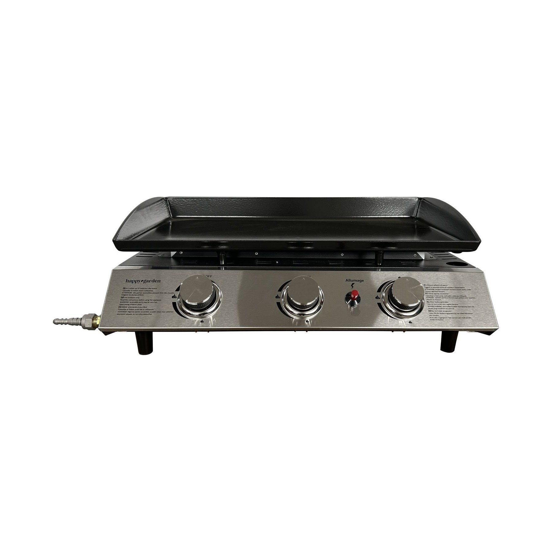 Plancha gaz HAPPY GARDEN Plancha au gaz SÉVILLE - 3 brûleurs 7,5k