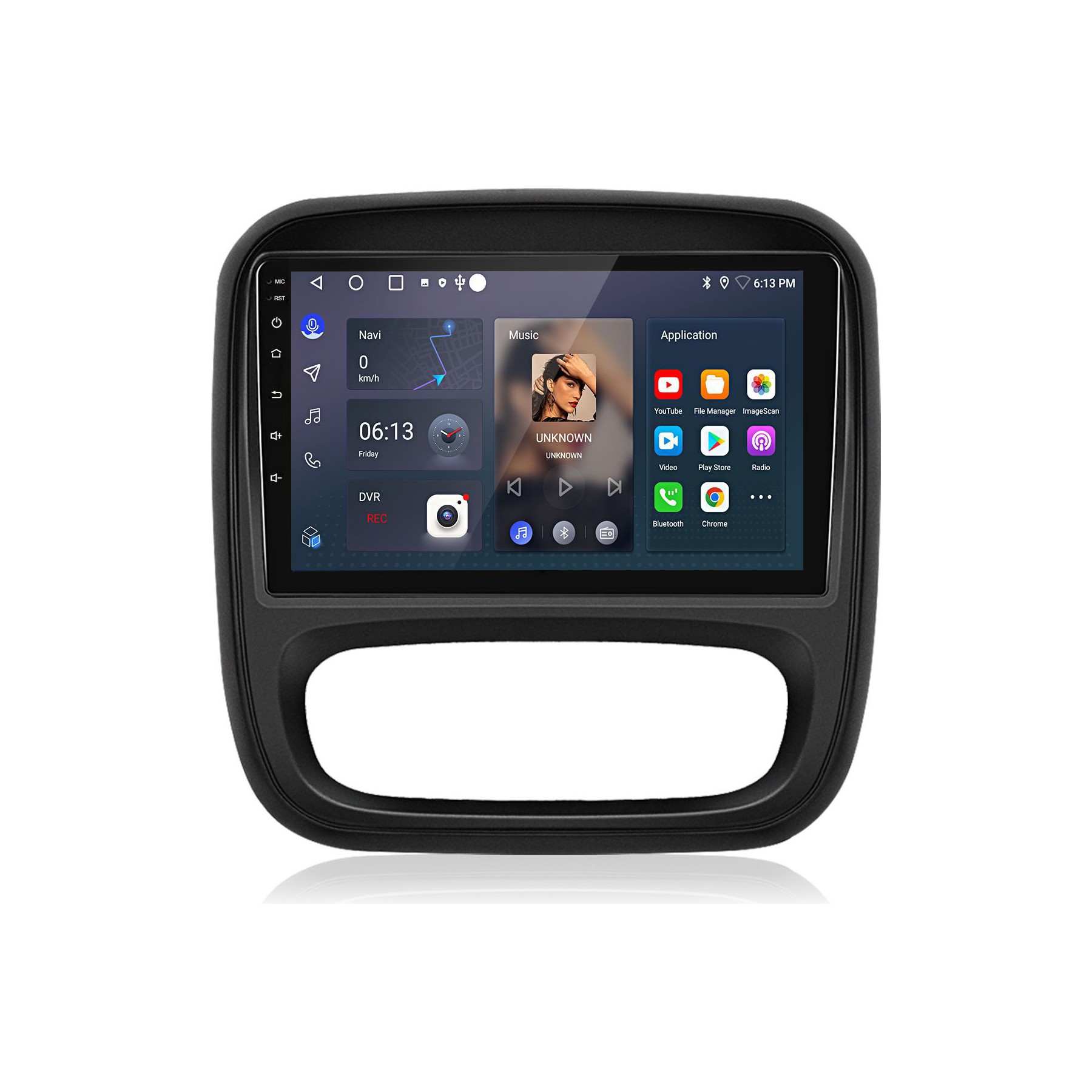 Autoradio connecté JUNSUN pour Renault Trafic 3 SWC BT Carplay