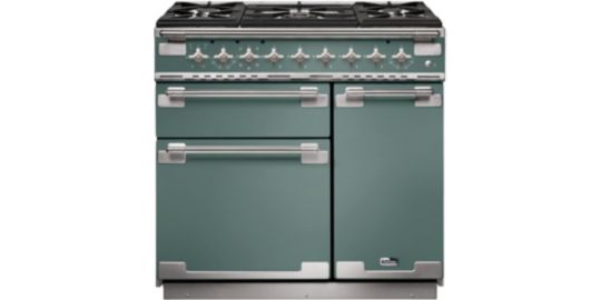 Piano de cuisson gaz FALCON ELISE 90 VERT MINERAL MAT NICKEL