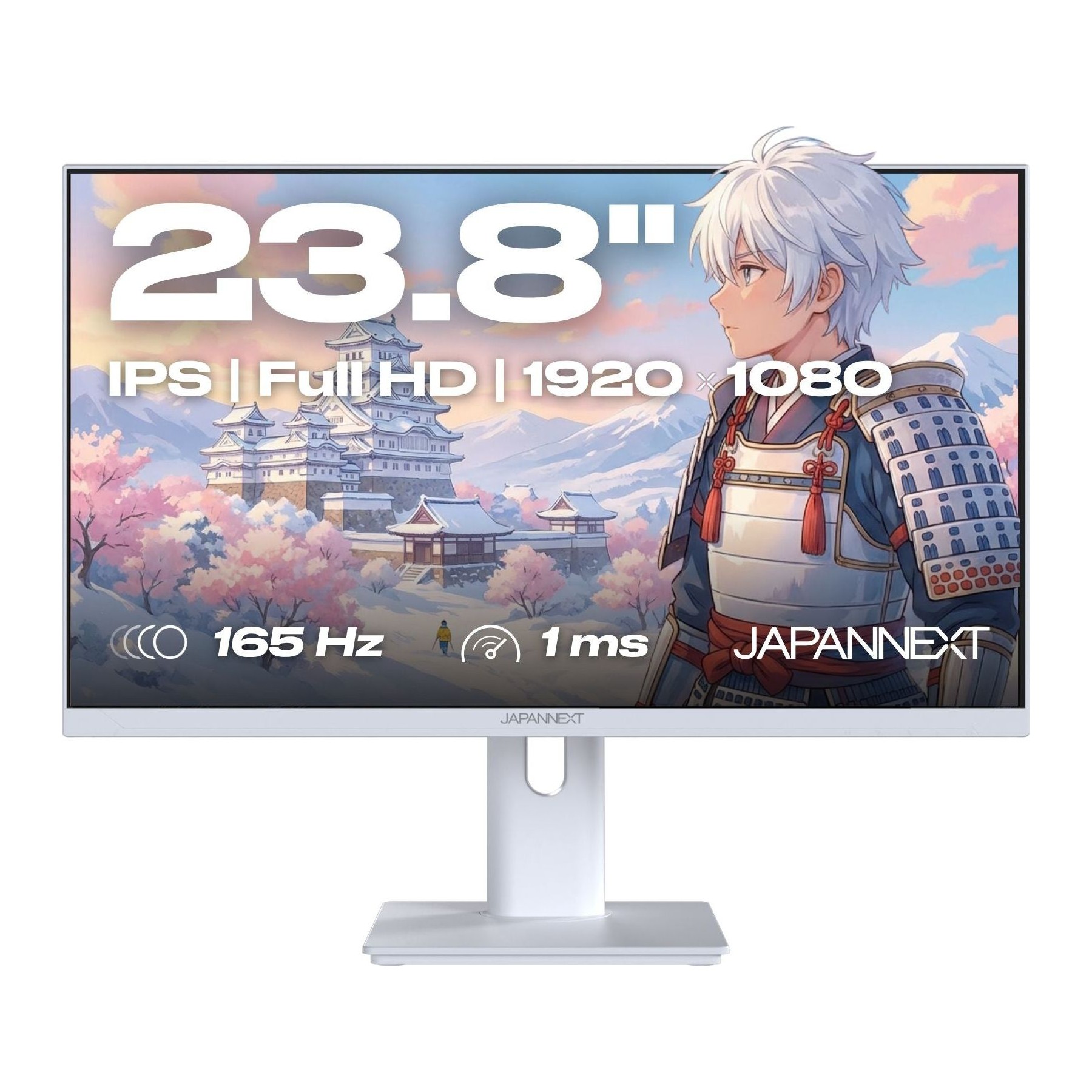 Ecran PC Gamer JAPANNEXT Ecran Gamer 23.8" IPS FHD 165Hz Blanc