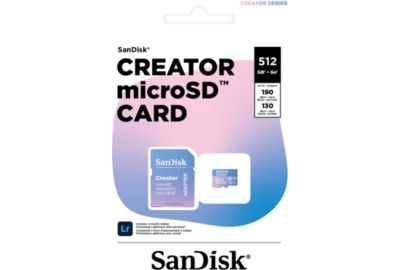 Carte Micro SD SANDISK 512Go Creator