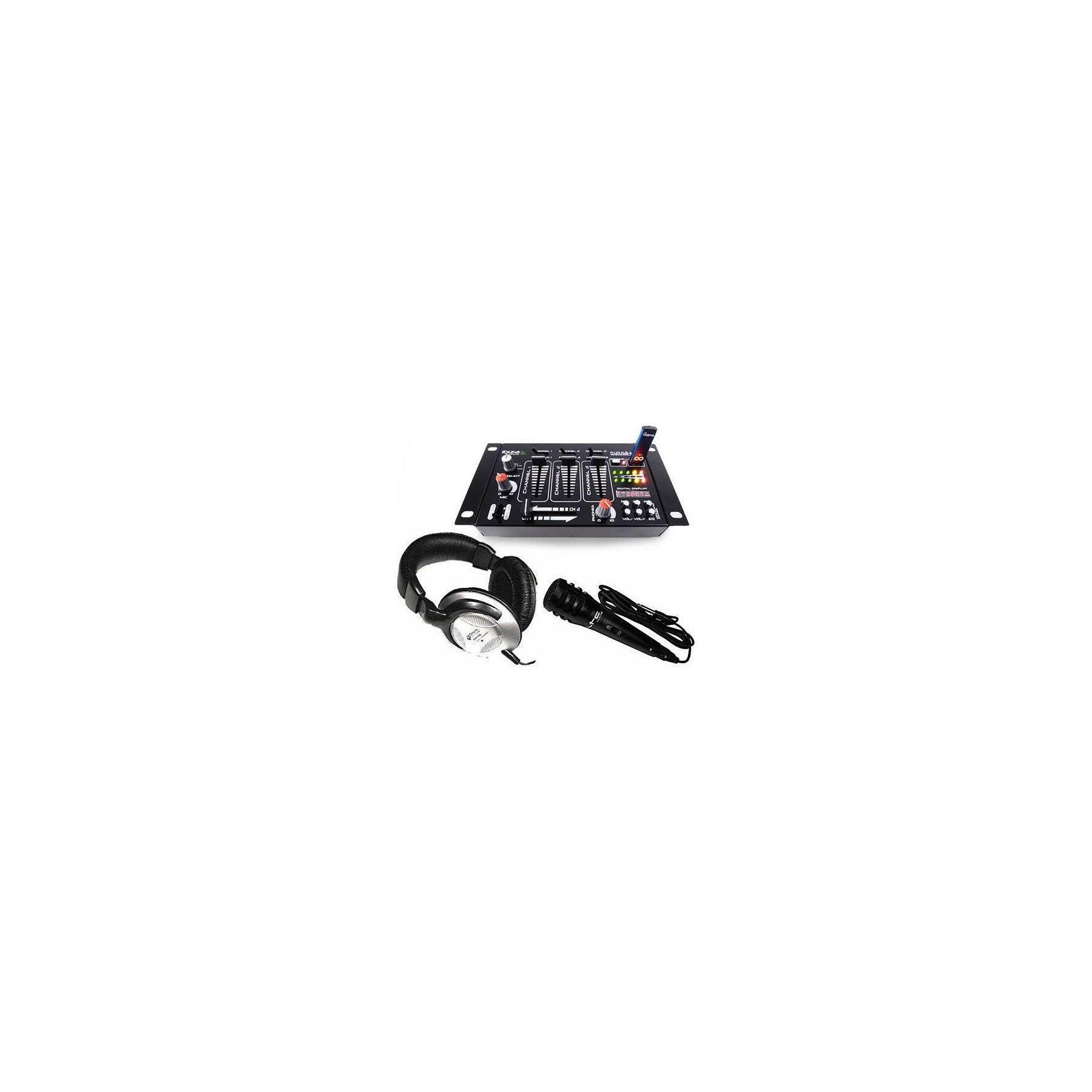 Table de mixage IBIZA Pack FIRST-MIX table mix Casque & micro
