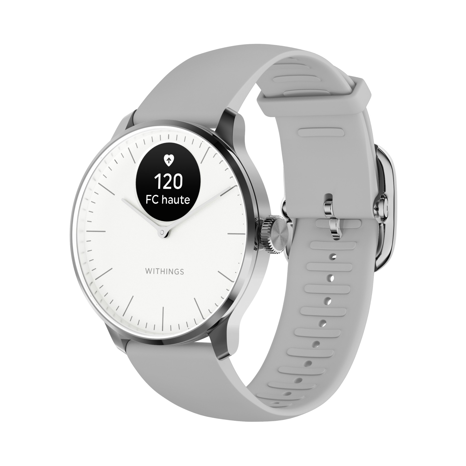 Montre santé WITHINGS Scanwatch Light Blanche