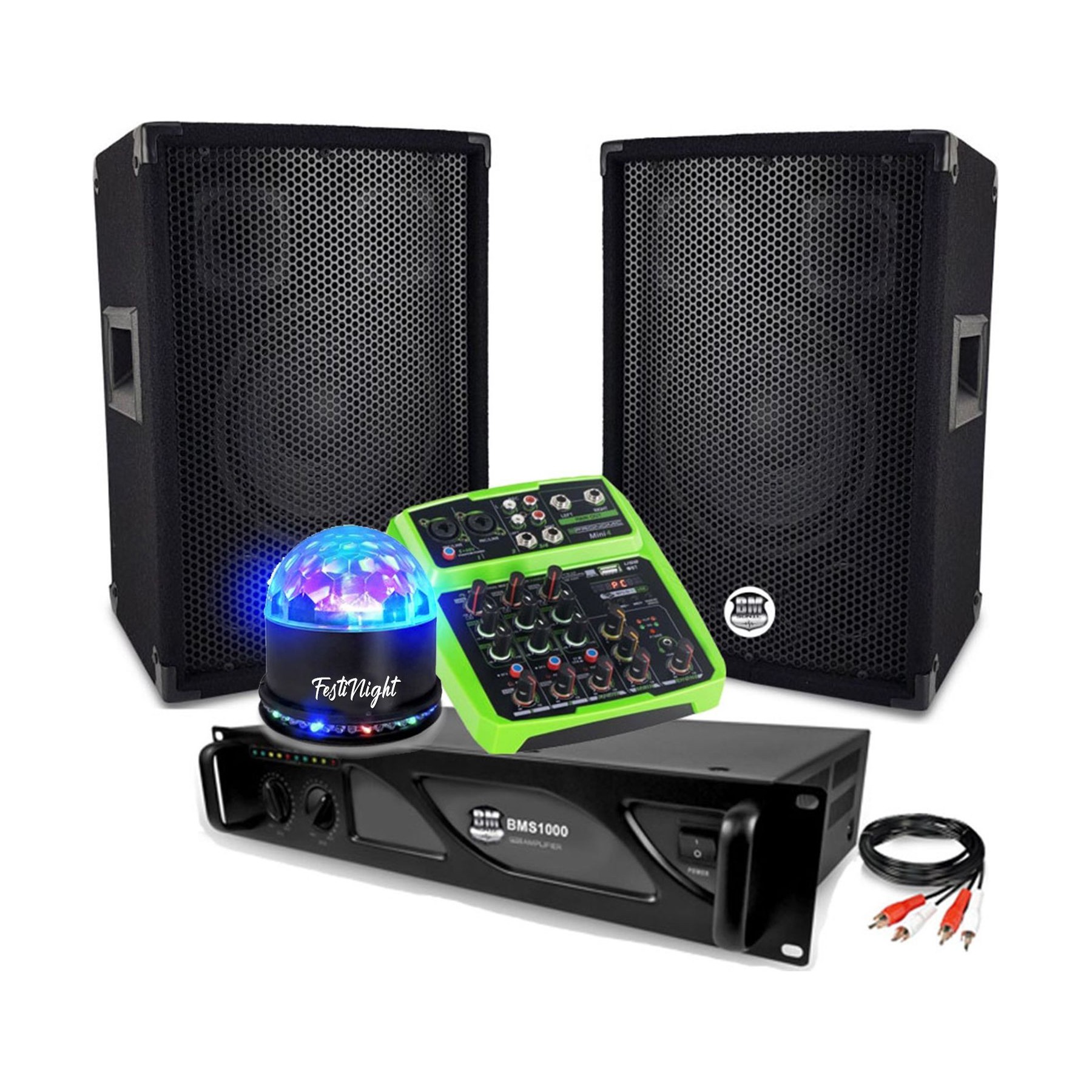 Pack sono BM SONIC Pack Sonorisation 2 enceintes BMS08  amp