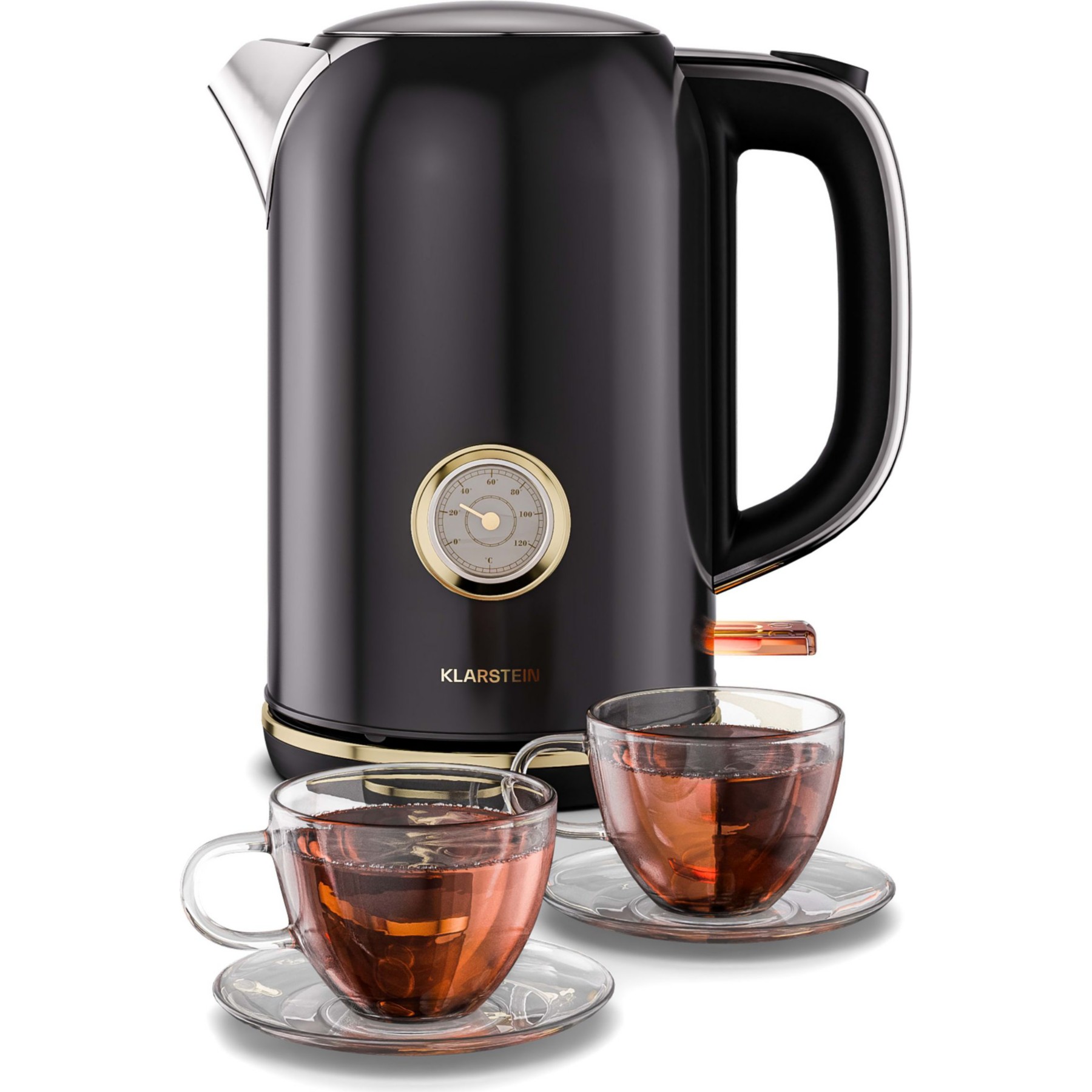 Bouilloire KLARSTEIN Victoria 1,7L 2200W intemporel Noir
