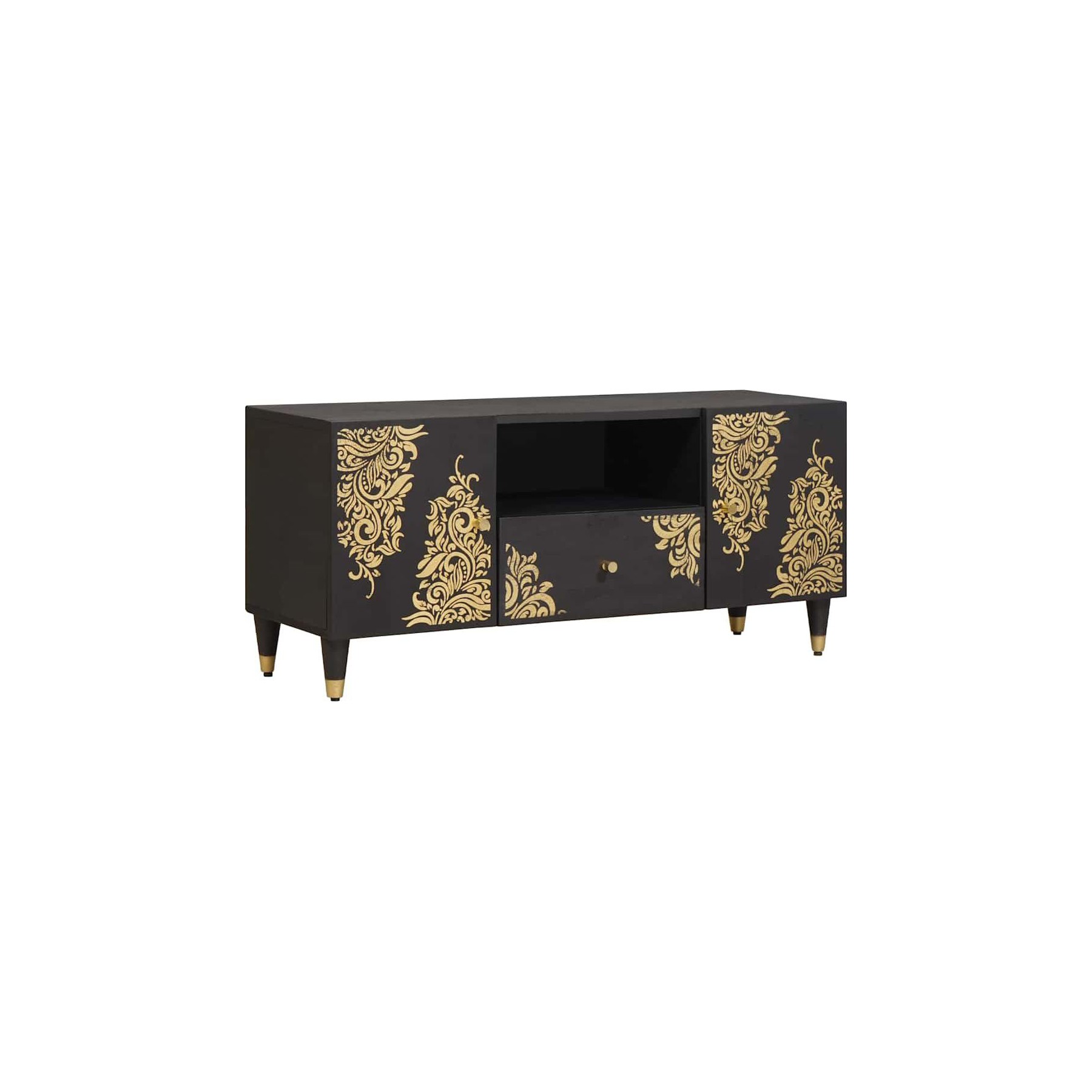 Meuble TV HELLOSHOP26 Meuble TV minimaliste pratique avec rang
