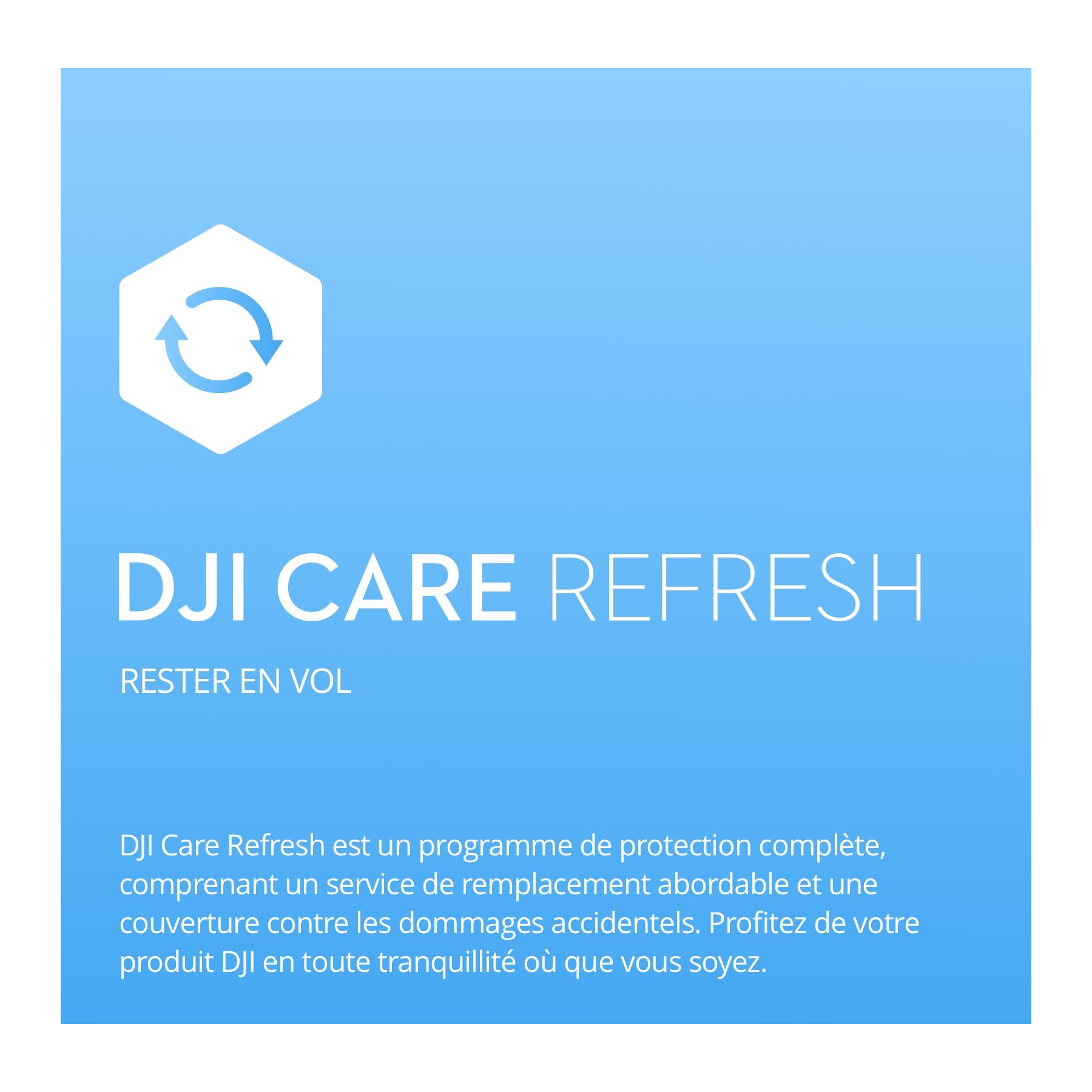 Garantie DJI CARE pour le drone DJI FPV 1 an