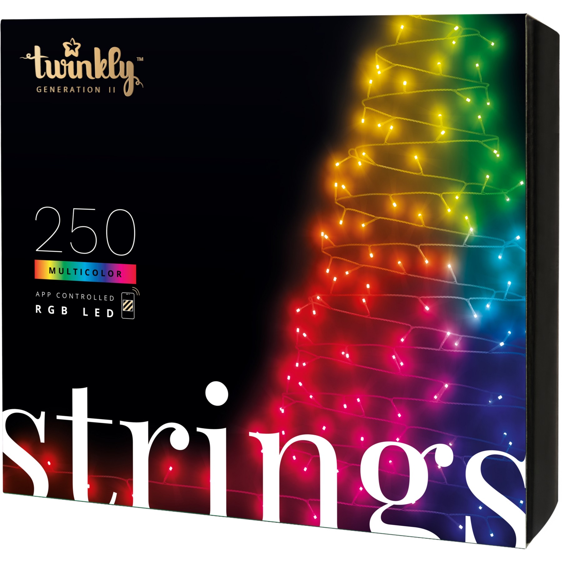 Ruban LED TWINKLY Guirlande sapin Connectée RGB 250 LED