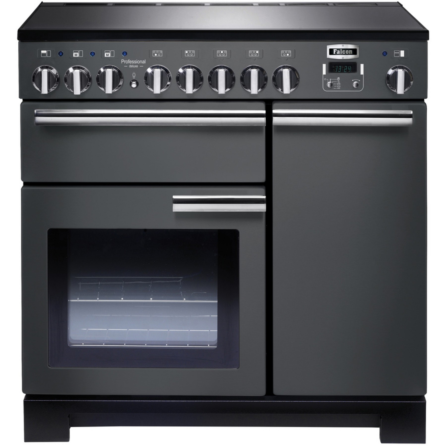 Piano de cuisson induction FALCON PROFESSIONAL DELUXE 90 ARDOISE CHROME