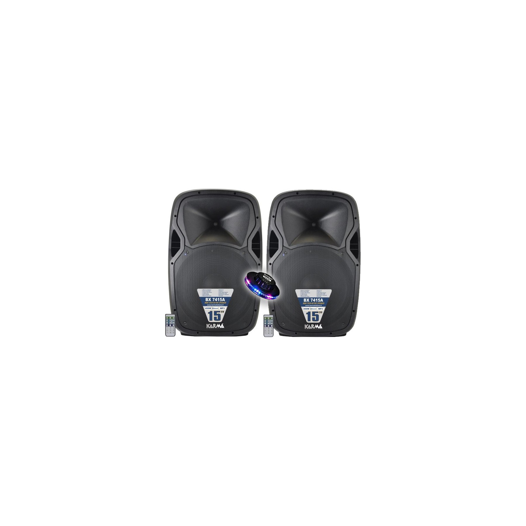 Enceinte sono BM SONIC Double Enceintes Actives SONO DJ 900W TO