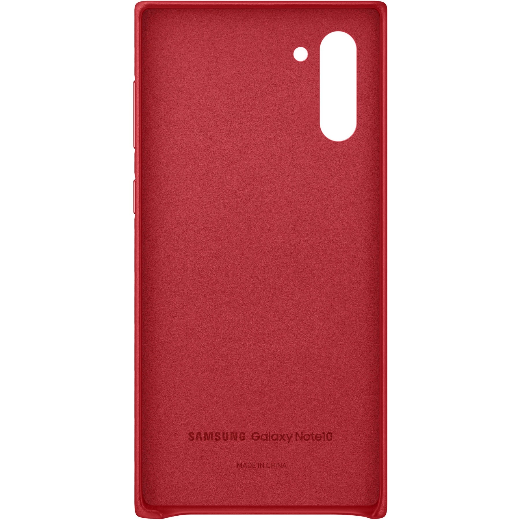 Coque SAMSUNG Note 10 Cuir rouge