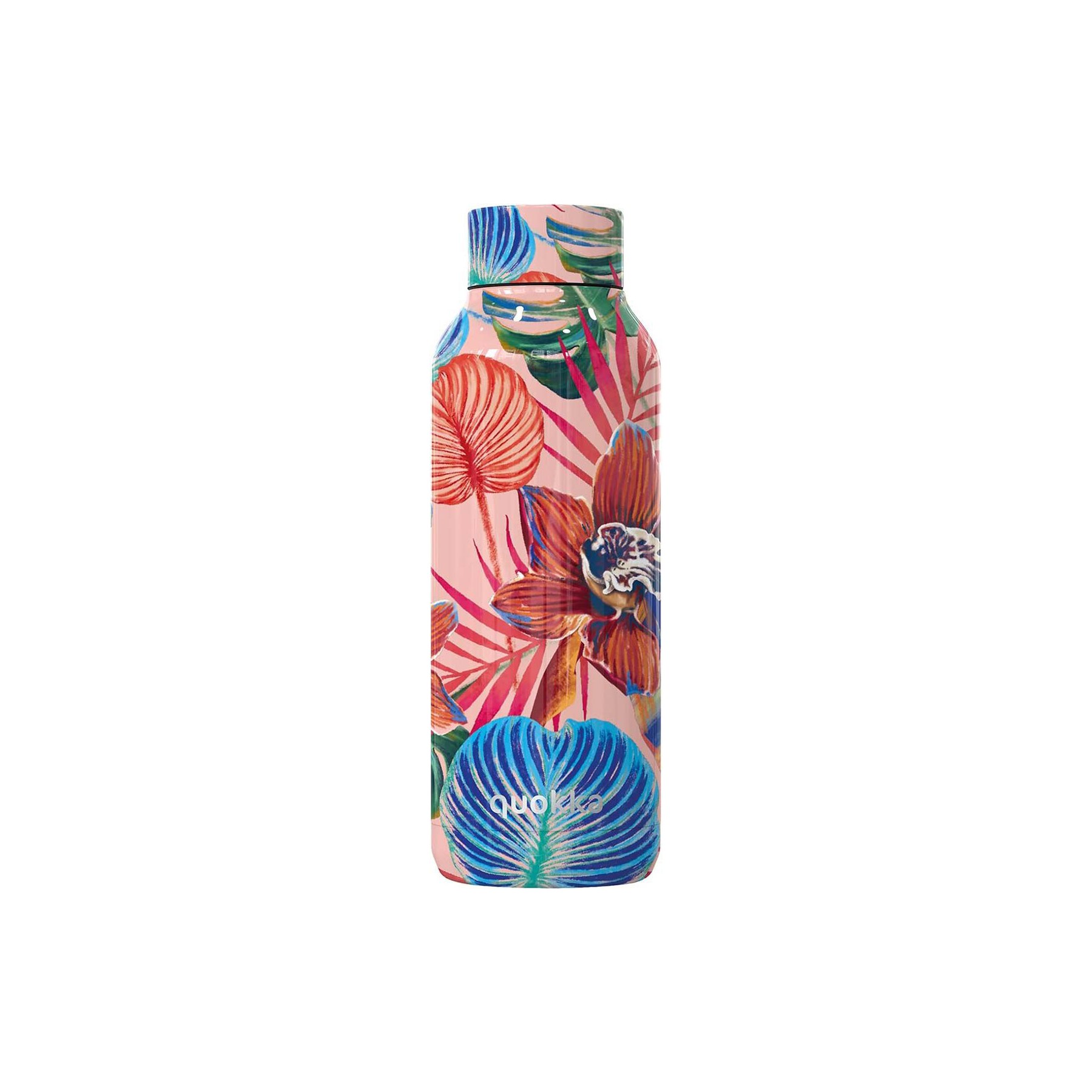 Bouteille isotherme QUOKKA 510 ml à Double Paroi Fleurs Tropicales
