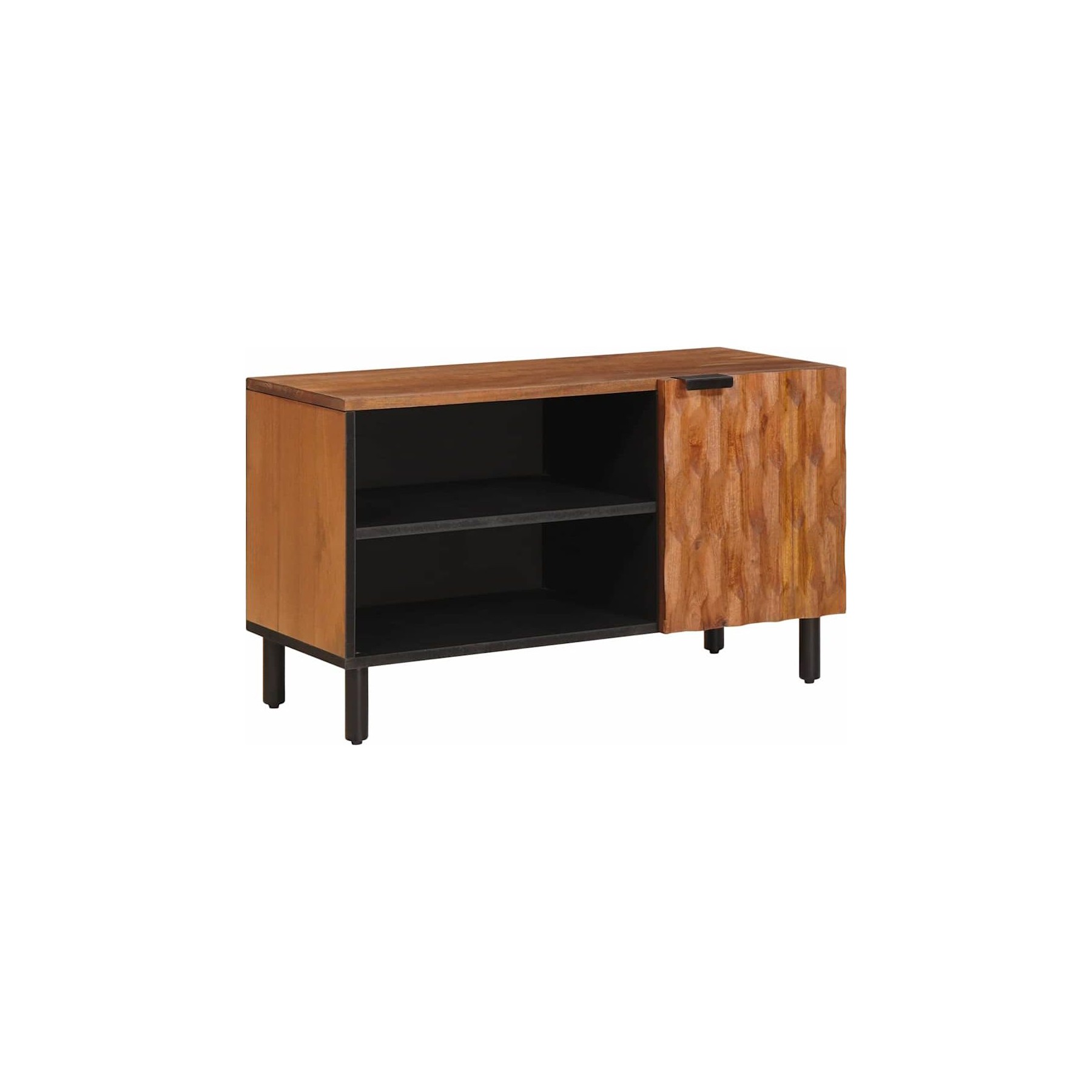 Meuble TV HELLOSHOP26 Meuble TV moderne compact rangement inté