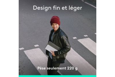 Etui LOGITECH Keys-To-Go 2 universel Gris Pale
