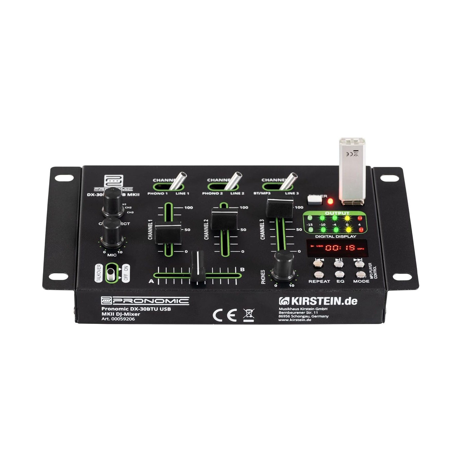 Table de mixage PRONOMIC Pronomic DX-30BTU USB MKII Table de mixa