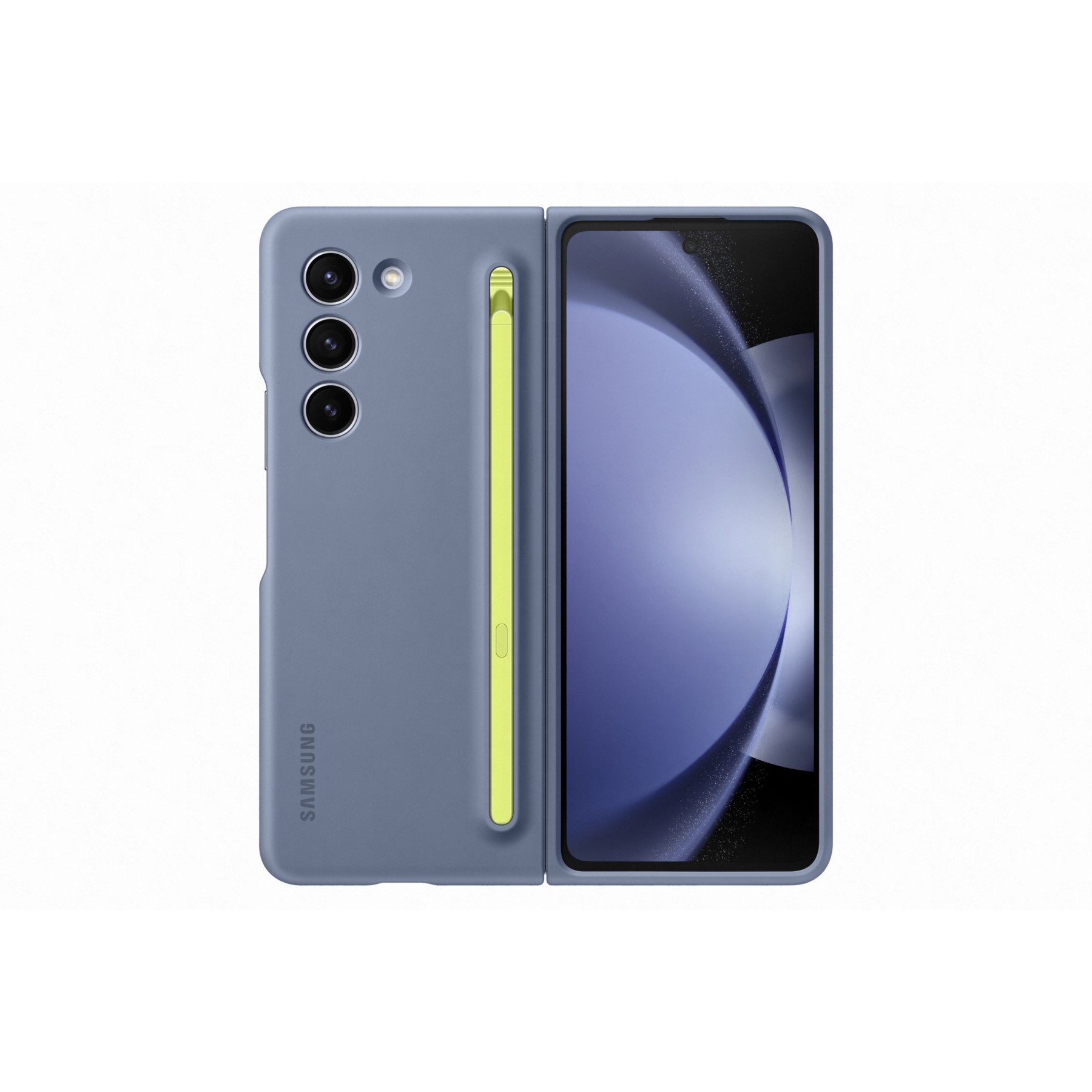 Coque SAMSUNG Z Fold 5 S pen intégré Bleu