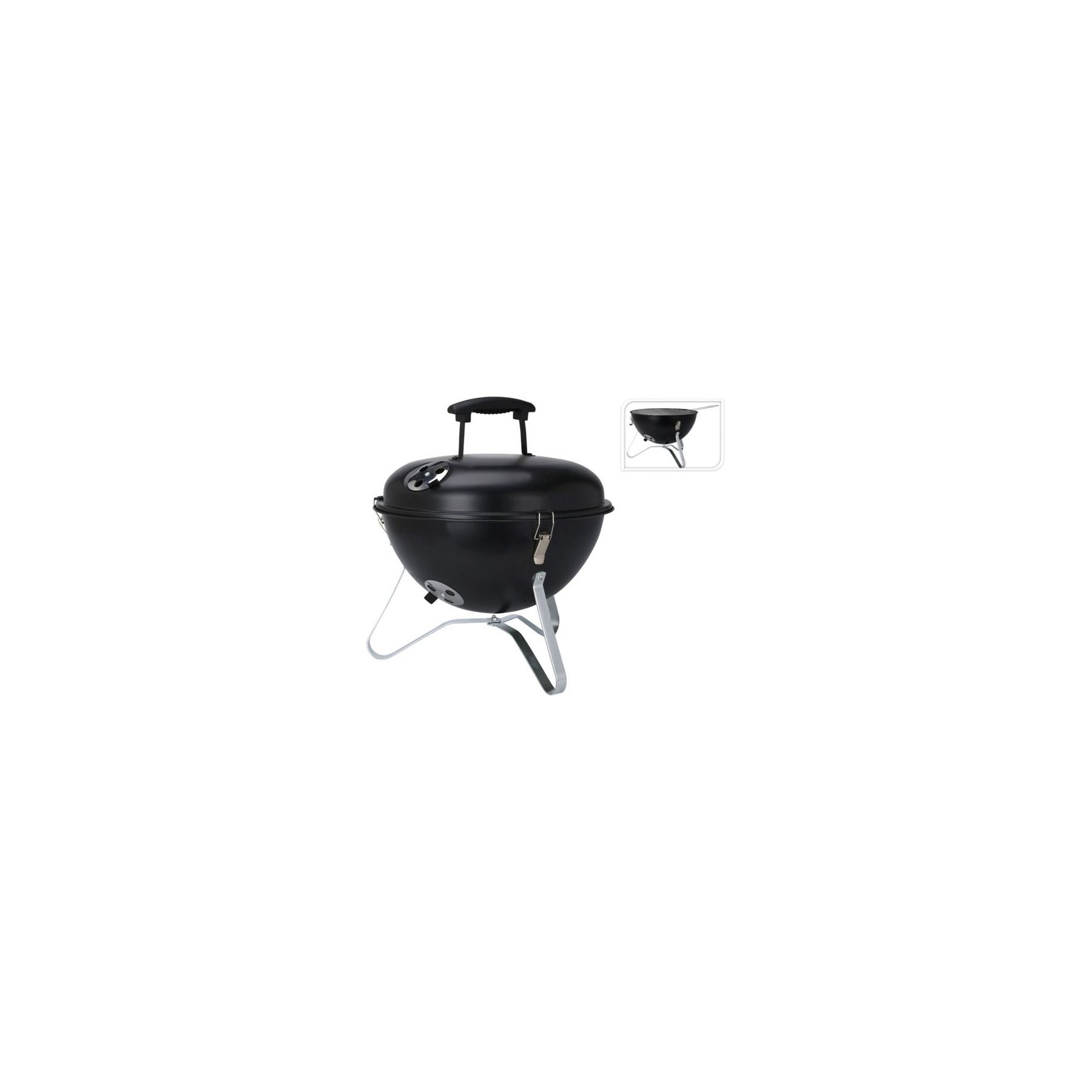 Barbecue charbon PROGARDEN Acier  Noir