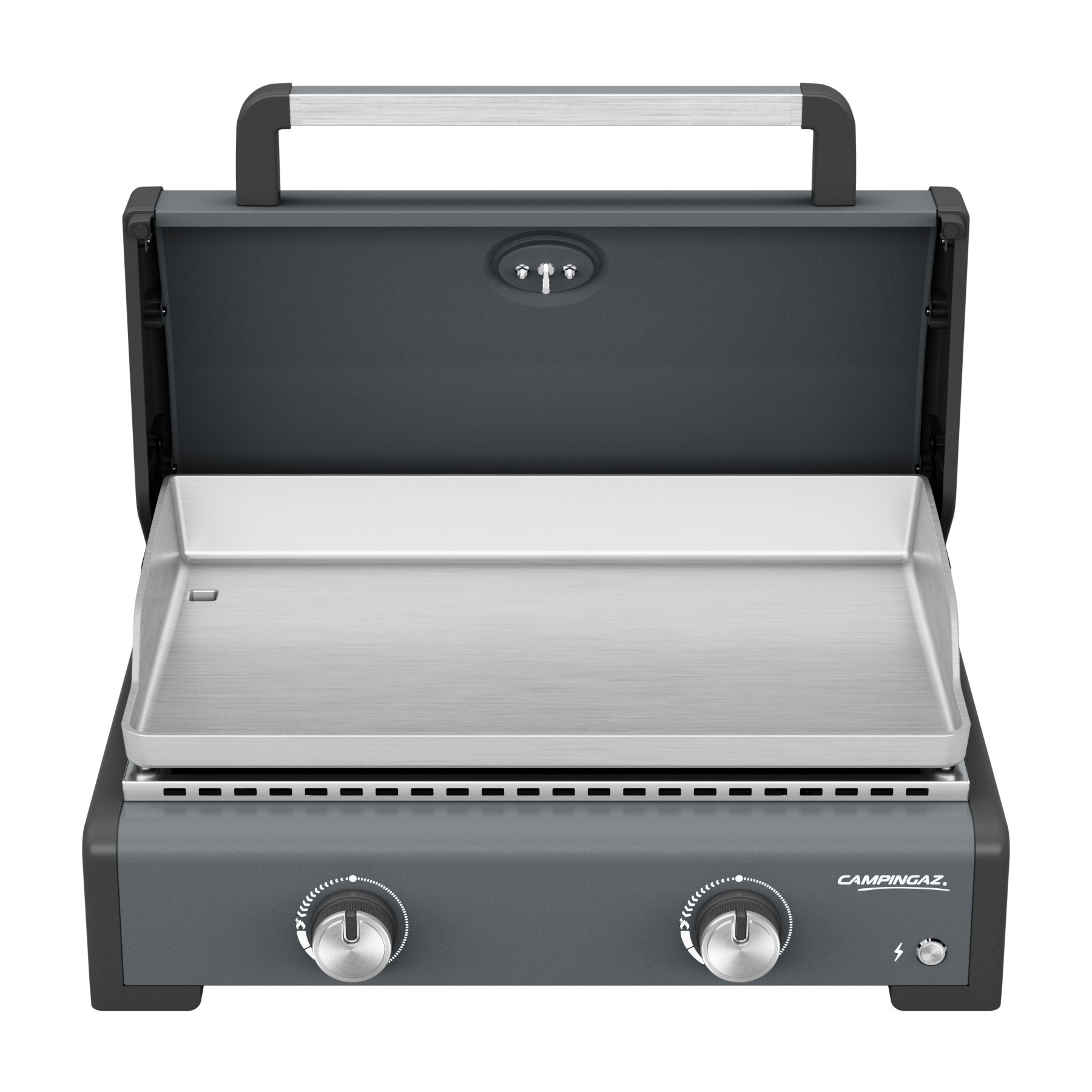 Plancha gaz CAMPINGAZ SIGMA 2 PRO 2 brûlreurs avec couvercle de cuisson à poser , 58x36 cm