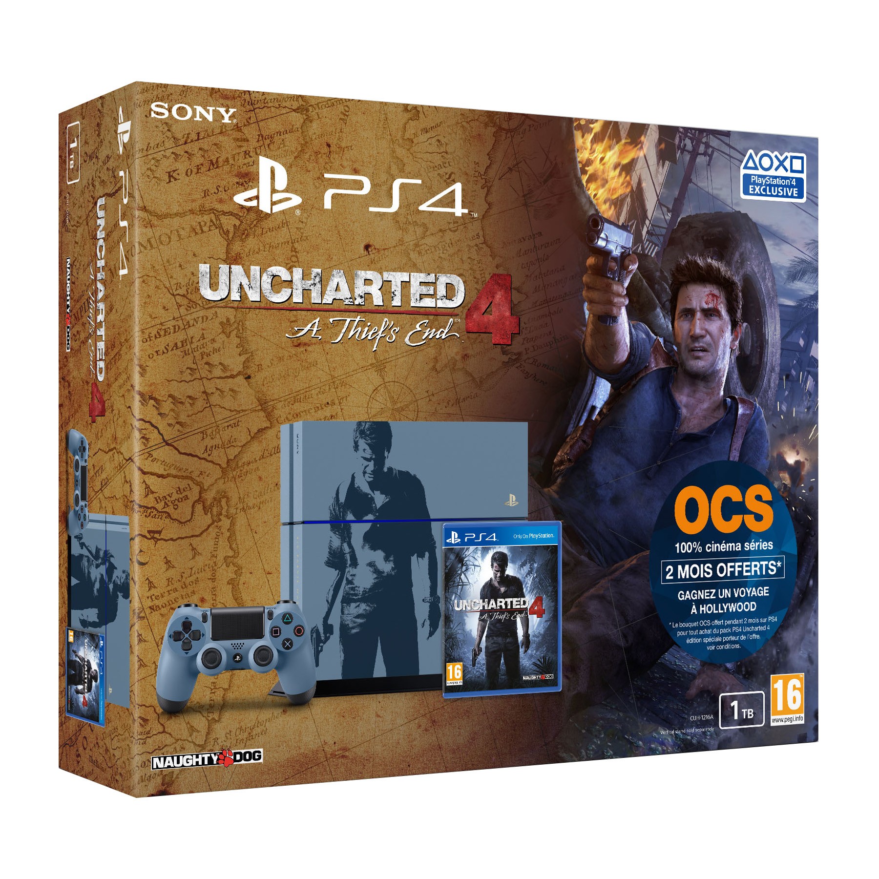 Console SONY PS4 1To Uncharted 4 Collector