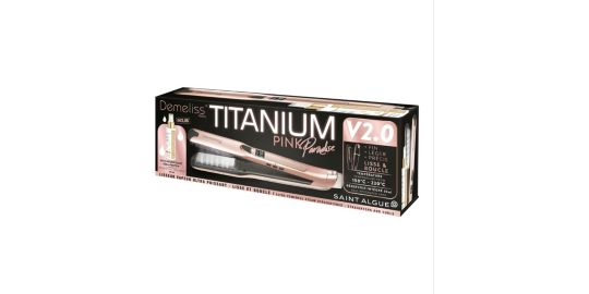 fer à lisser SAINT ALGUE Coffret demeliss titanium 2.0 rose