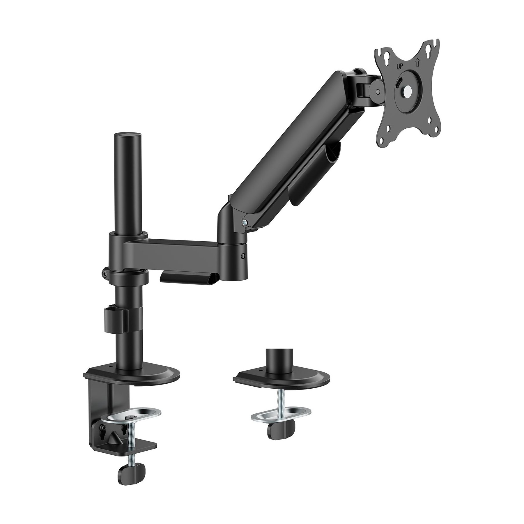 Pied TV KIMEX Support écran PC 17-32", avec mât, Noir