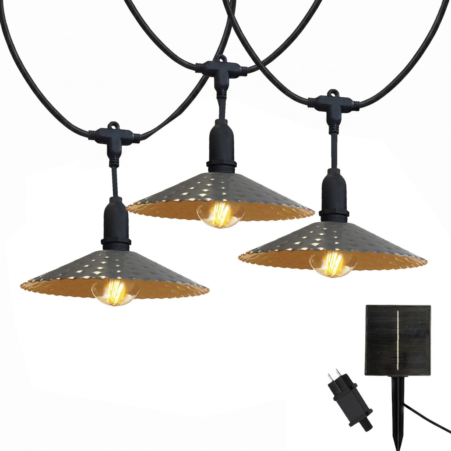 Guirlande lumineuse extérieur LUMISKY Guirlande solaire MINI VINTY HYBRID 10 a