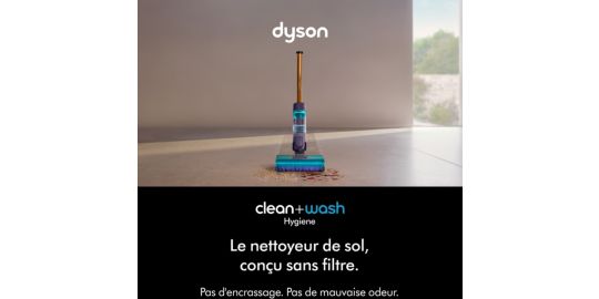 Nettoyeur de sol DYSON Clean+Wash Hygiène