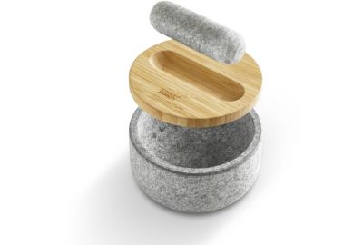 Mortier JOSEPH JOSEPH et mortier en granite couvercle bambou