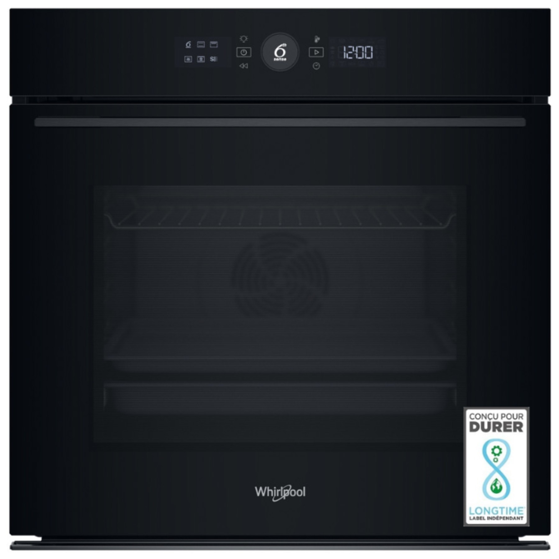 Four encastrable WHIRLPOOL WK5BAS81PM1S - Pyrolyse - Hydrolyse - Chaleur pulsée - Porte froide - Écran tactile