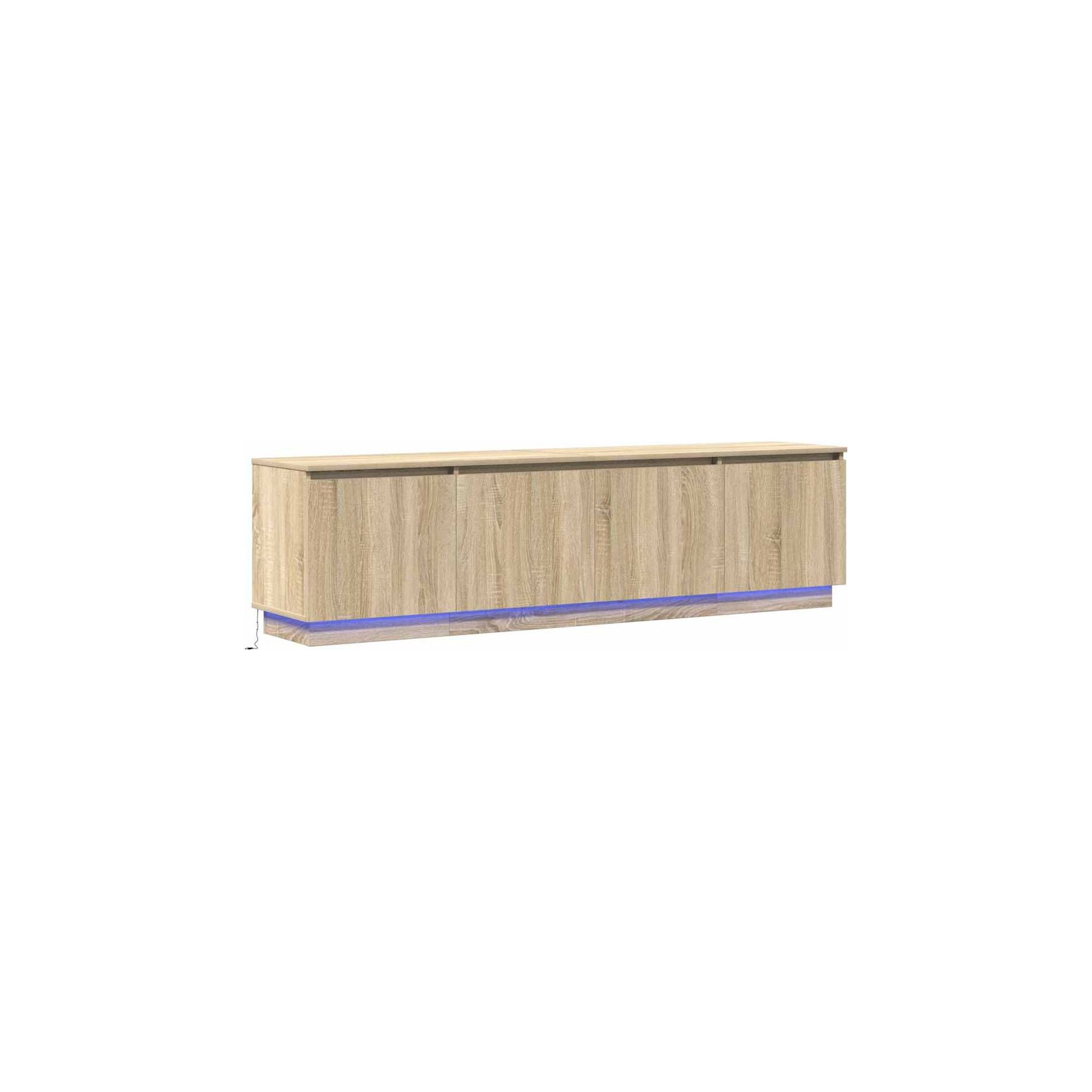 Meuble TV HELLOSHOP26 Meuble TV moderne avec éclairage LED ran