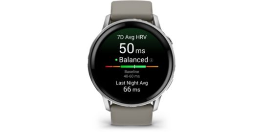Montre sport GARMIN Venu 4 Sport et santé GPS AMOLED BT Wi-Fi 45 mm Gris / Gris