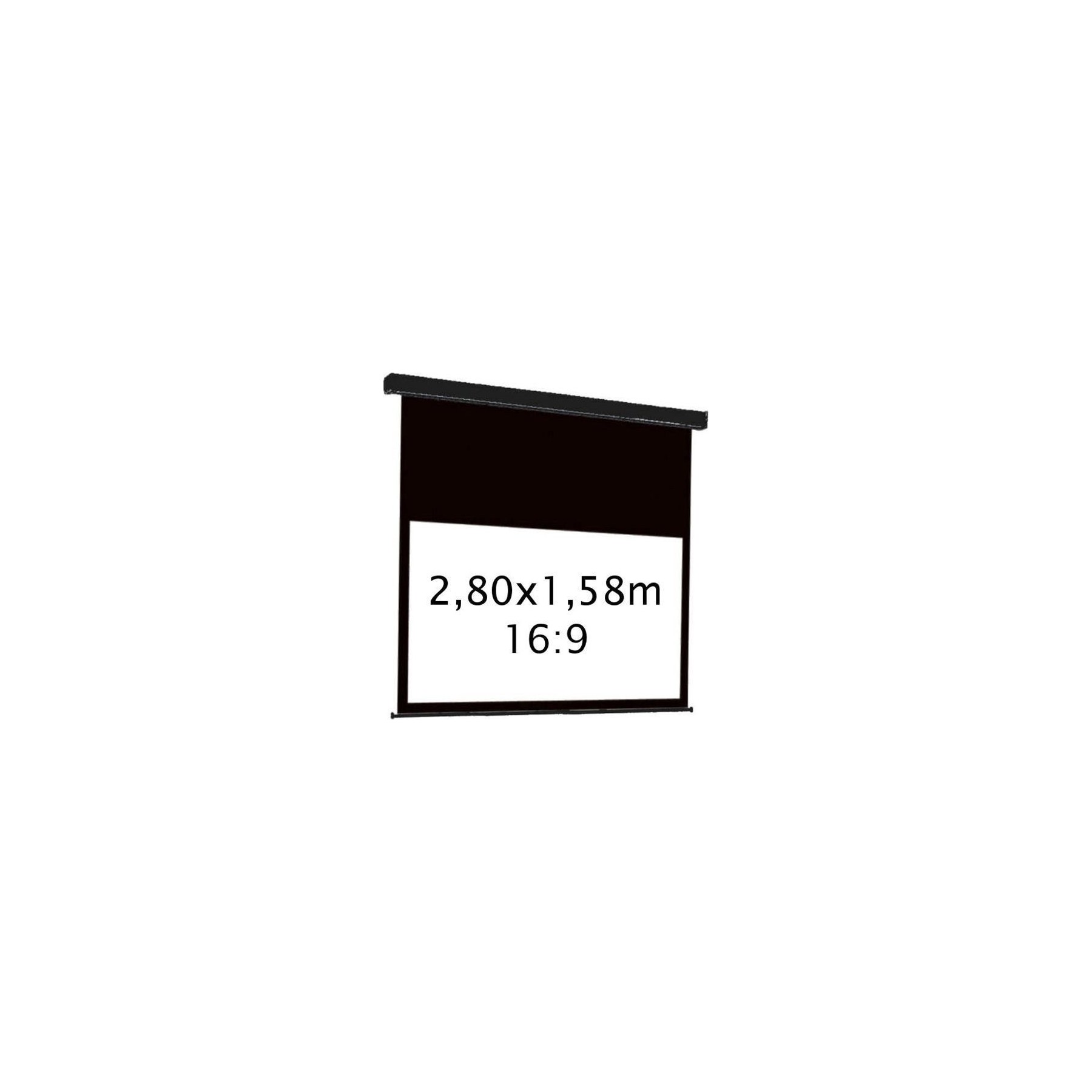 Ecran de projection KIMEX electrique 2,80 x 1,58 m- Format 16:9