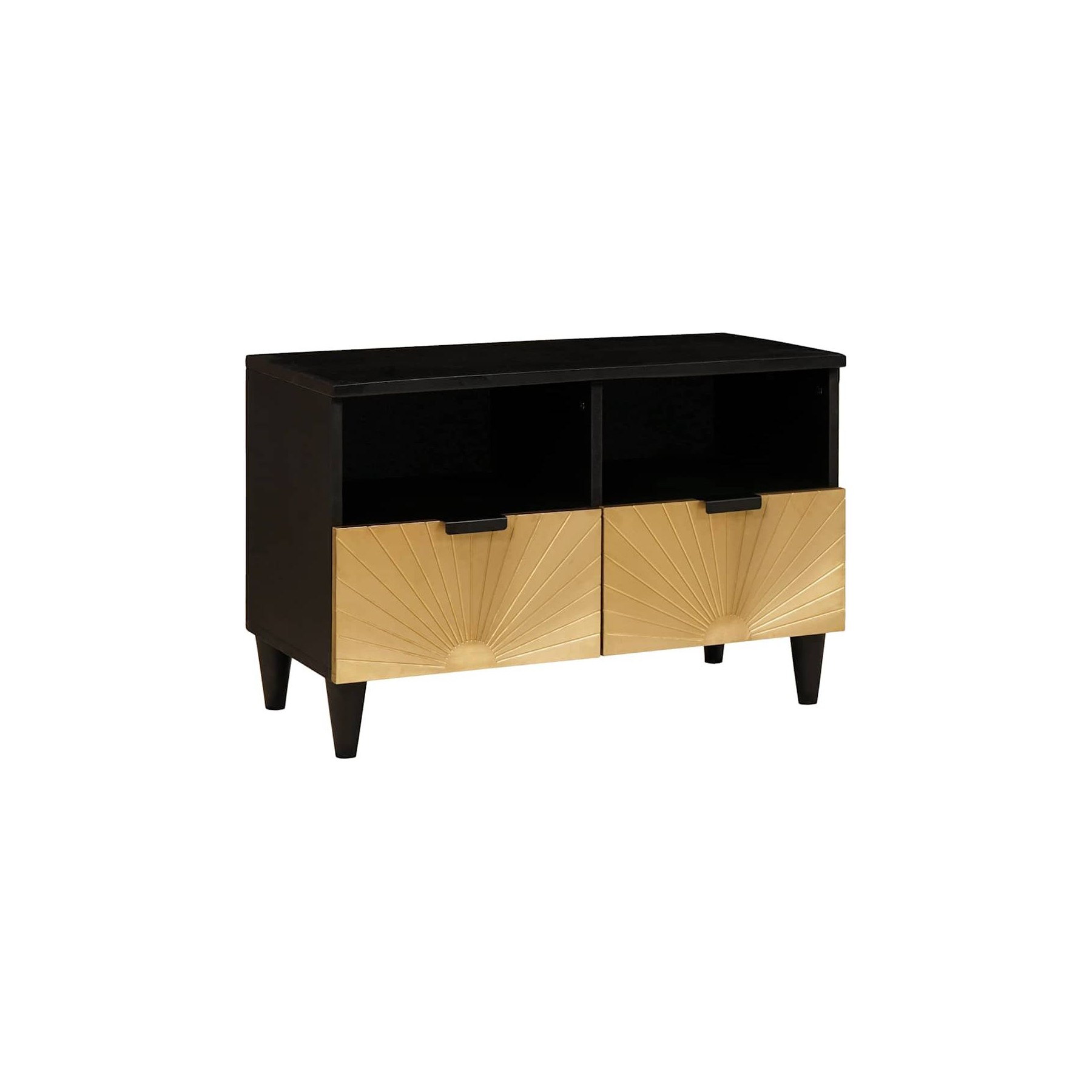 Meuble TV HELLOSHOP26 Meuble TV moderne rectangulaire avec ran
