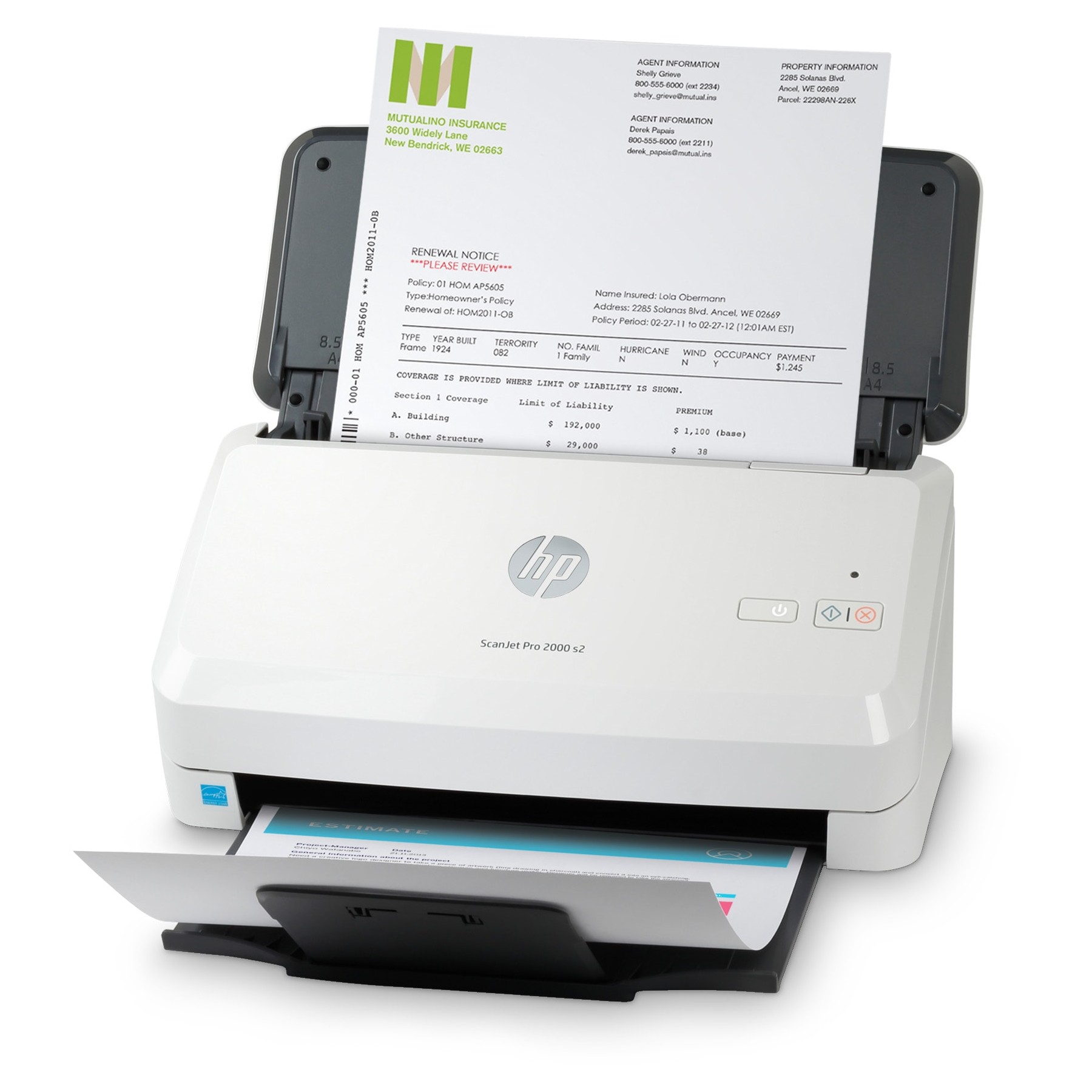 Scanner à défilement HP ScanJet Pro 2000 s2