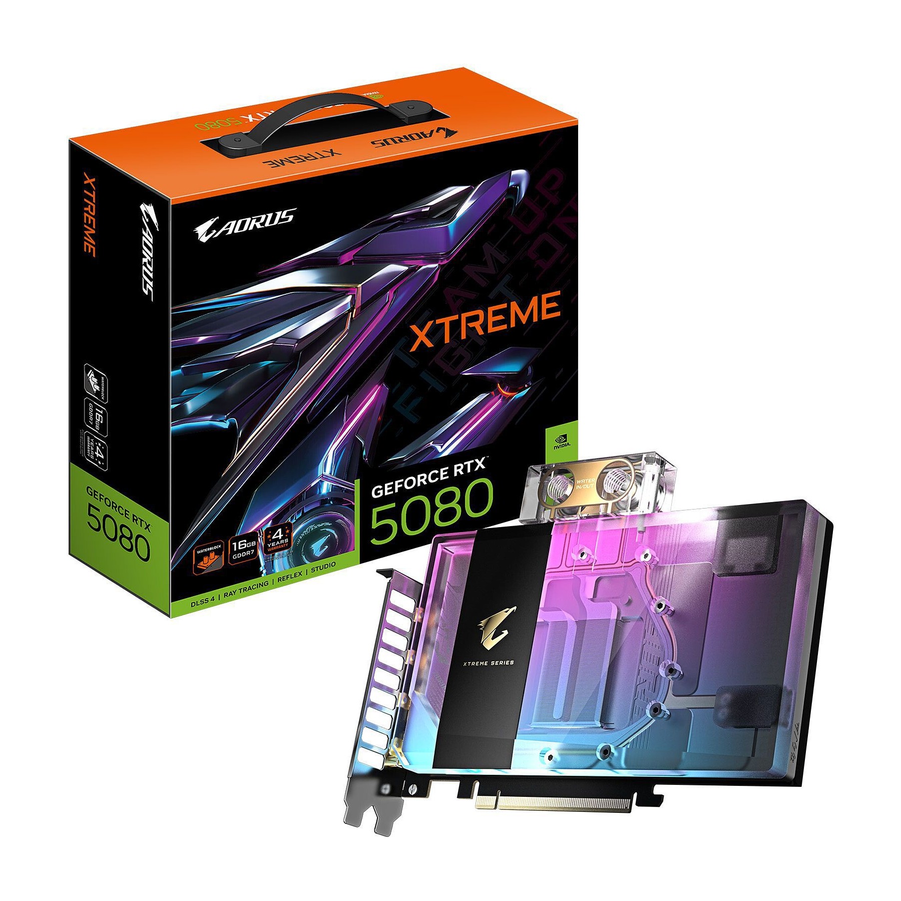 Carte graphique GIGABYTE AORUS GeForce RTX 5080 XTREME WATERFORCE