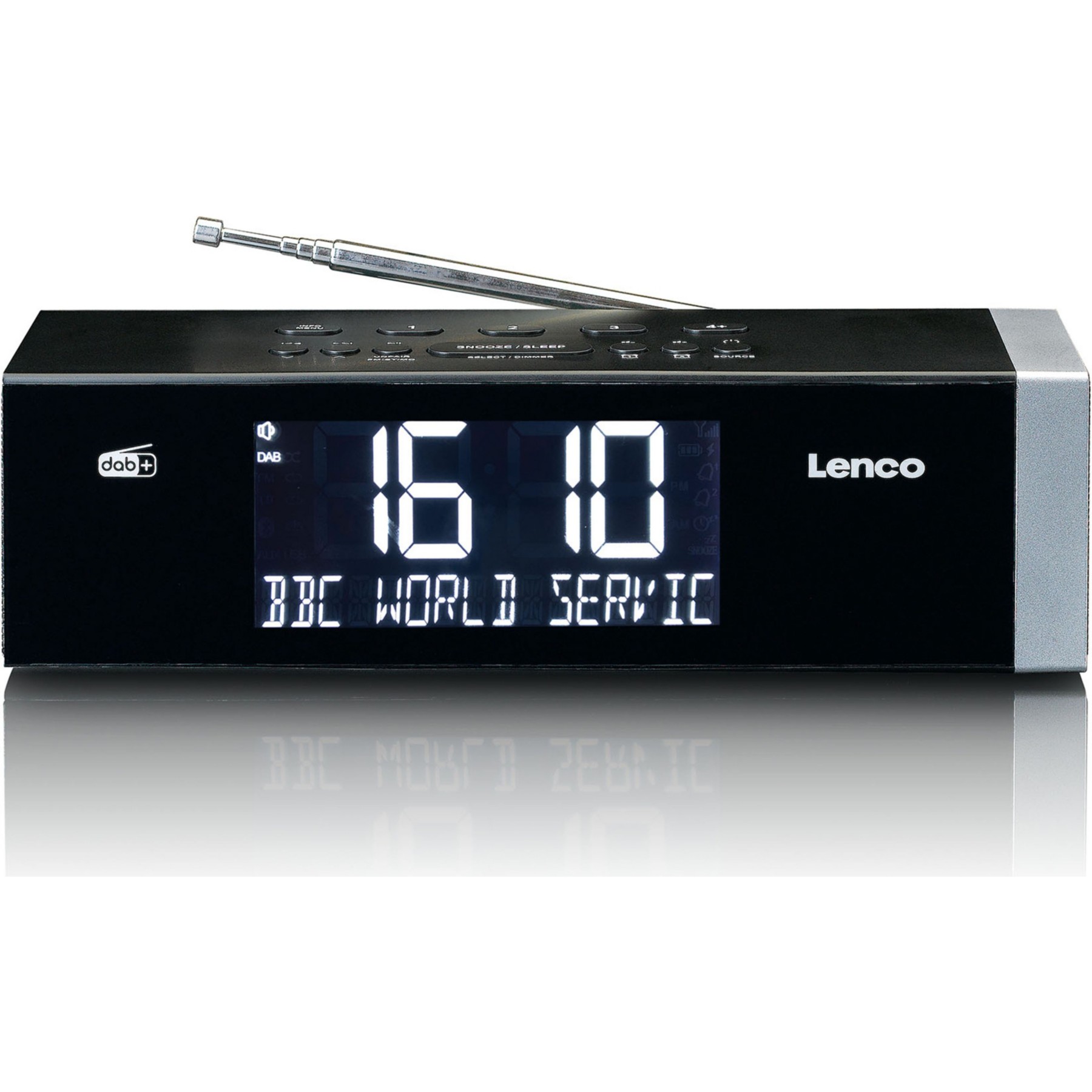 Radio réveil LENCO CR-640BK