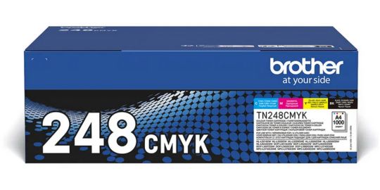 Toner BROTHER PACK 4 COUL TN248 C/M/Y/BK