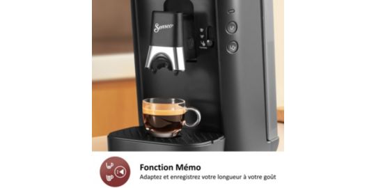 Cafetière à dosettes PHILIPS CSA260/61 Senseo machine à café Maestro Noir intense