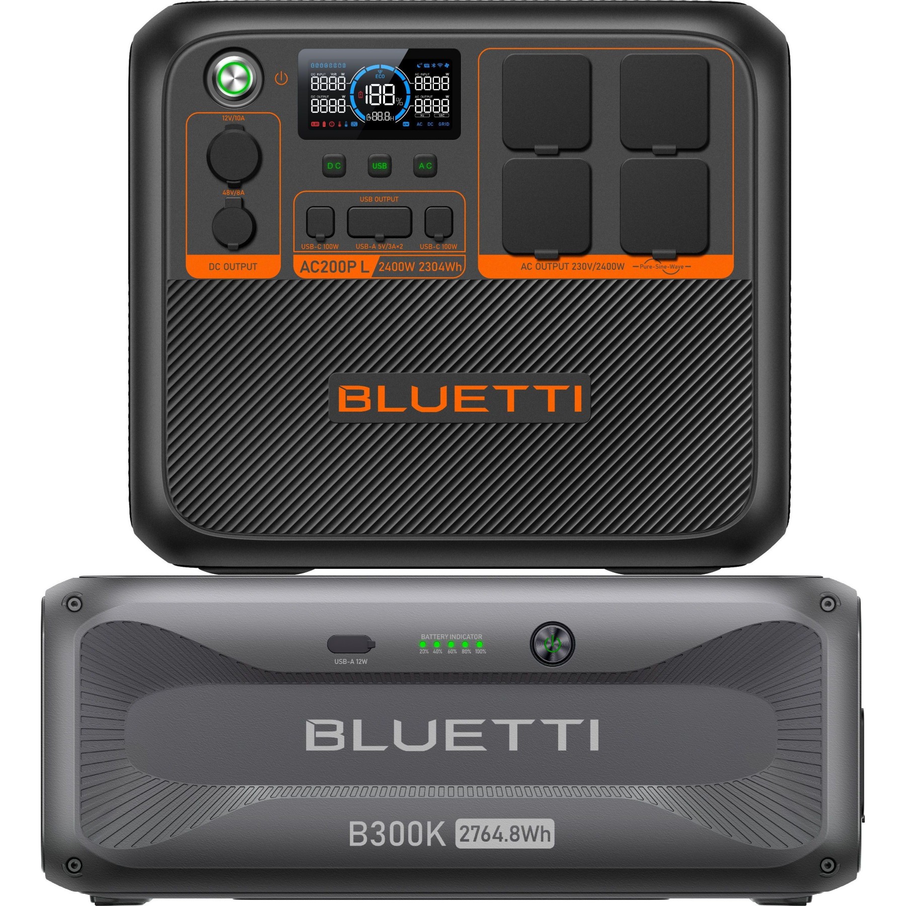 Batterie nomade BLUETTI KIT AC200PL+B300K