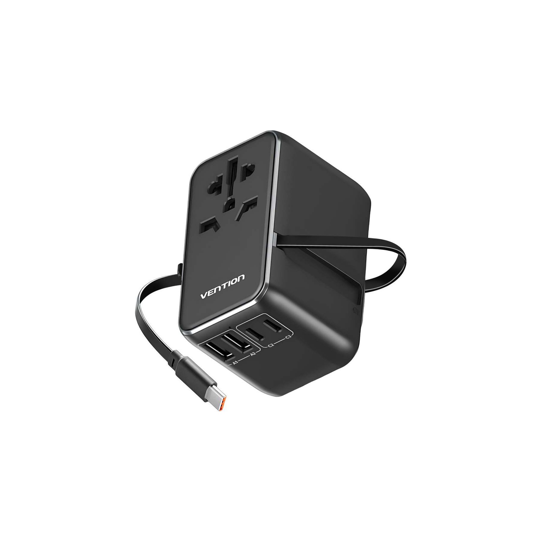 Chargeur VENTION VENTION Adaptateur de Voyage Universel 4