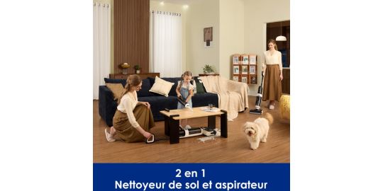Aspirateur laveur TINECO Floor One Switch i5 Stretch Noir