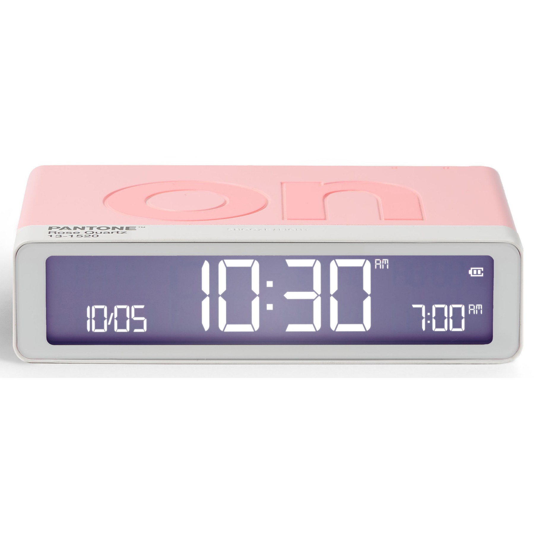 Réveil LEXON x Pantone Flip Classic Rose Quartz