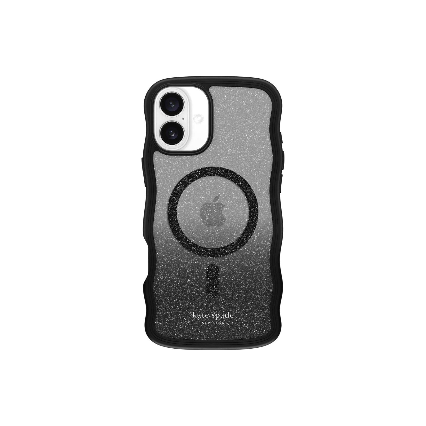 Coque KATE SPADE pour iPhone 16 Plus Wavy Glitter Nightfa