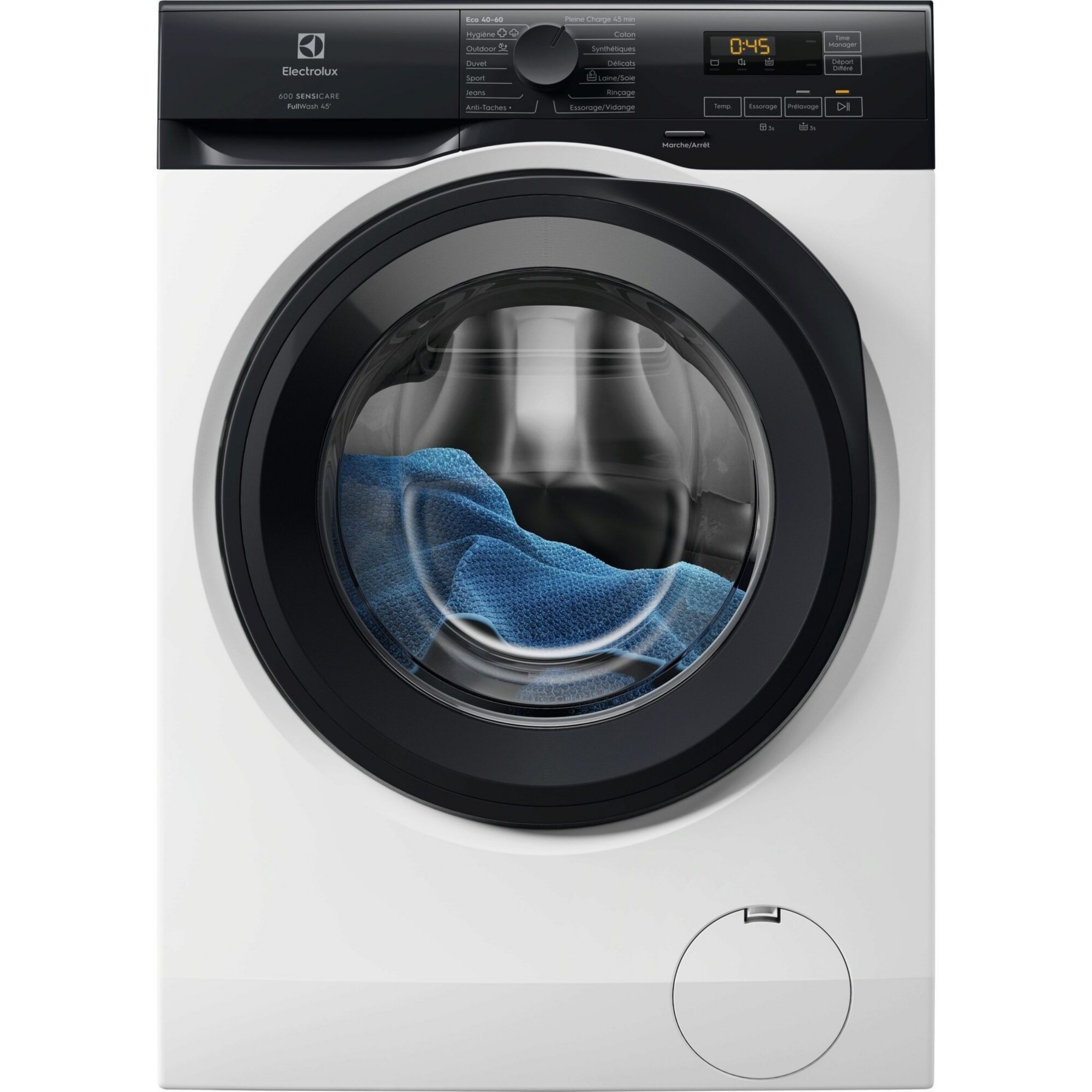 Lave linge hublot ELECTROLUX EW6EE1041AB - 10,5 kg - 1400 tr/min - Classe A - Moteur induction